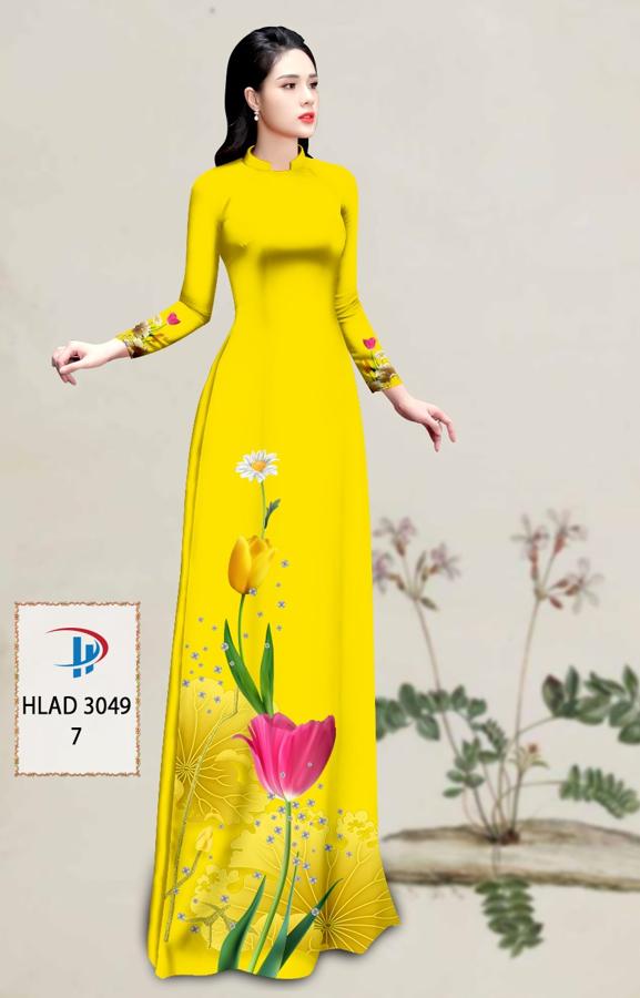 Vải Áo Dài Hoa Tulip AD HLAD3049 13